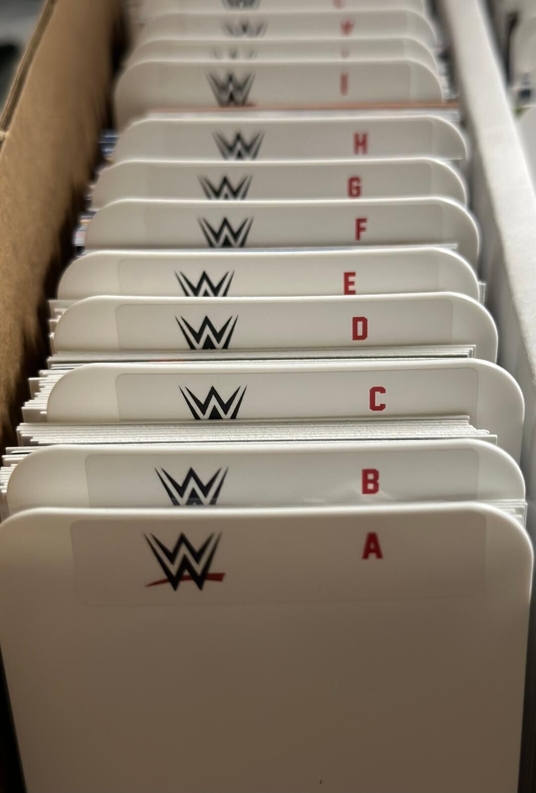 (26) STANDARD Sports Card Dividers with 26 FREE WWE A-Z Labels Set