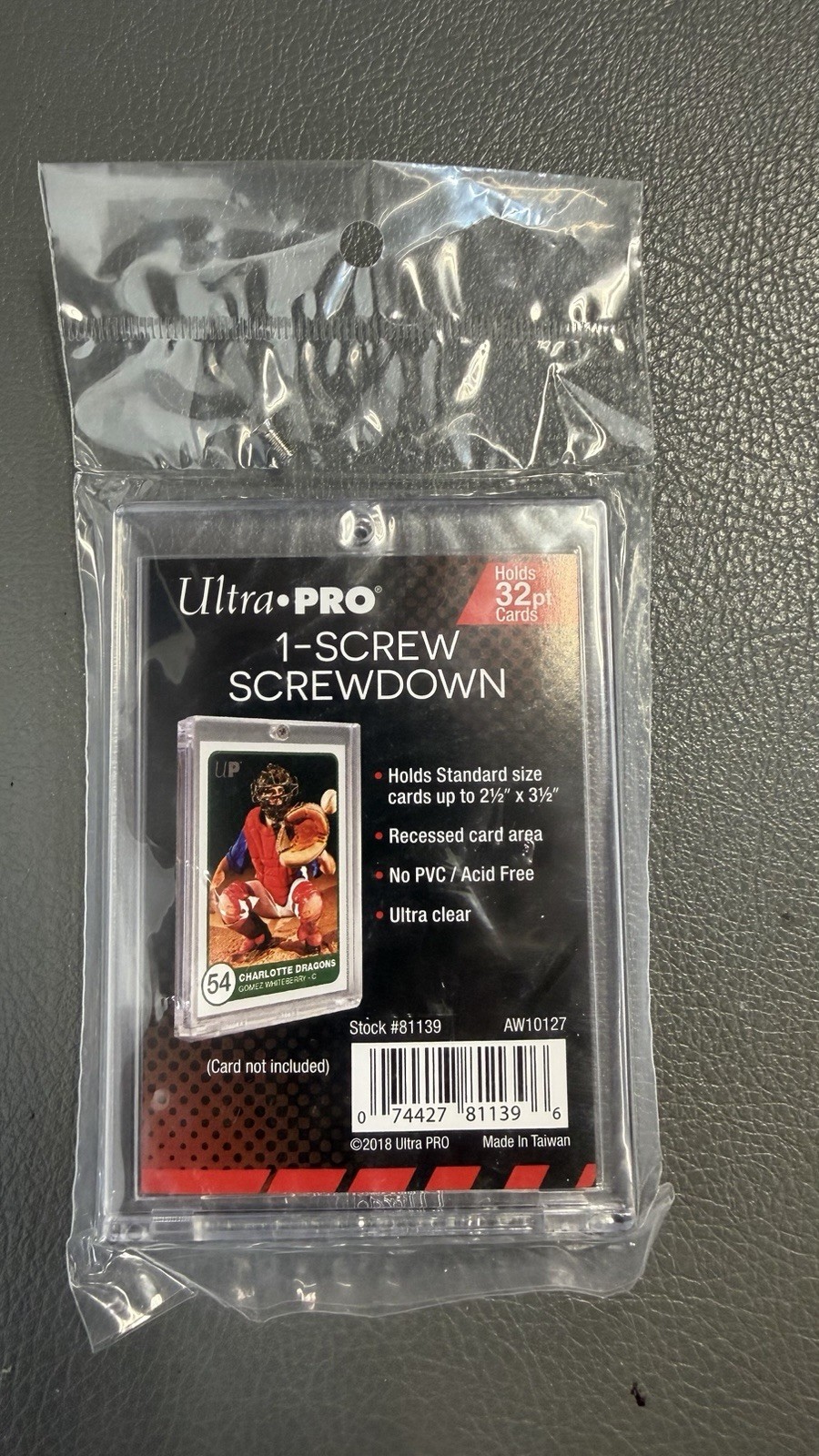 Ultra PRO 1-Screw Screwdown Holder Standard 32pt Ultra Clear Card 81139