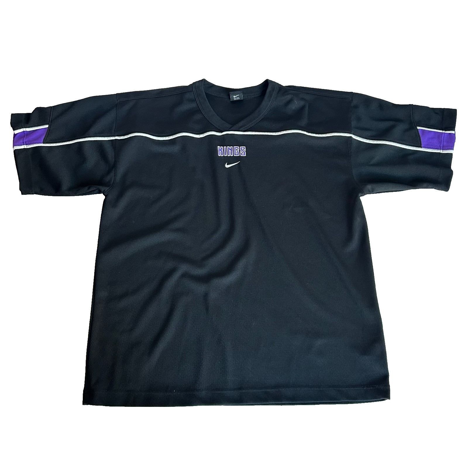 Vintage SACRAMENTO KINGS Shirt Men’s Black XL NIKE
