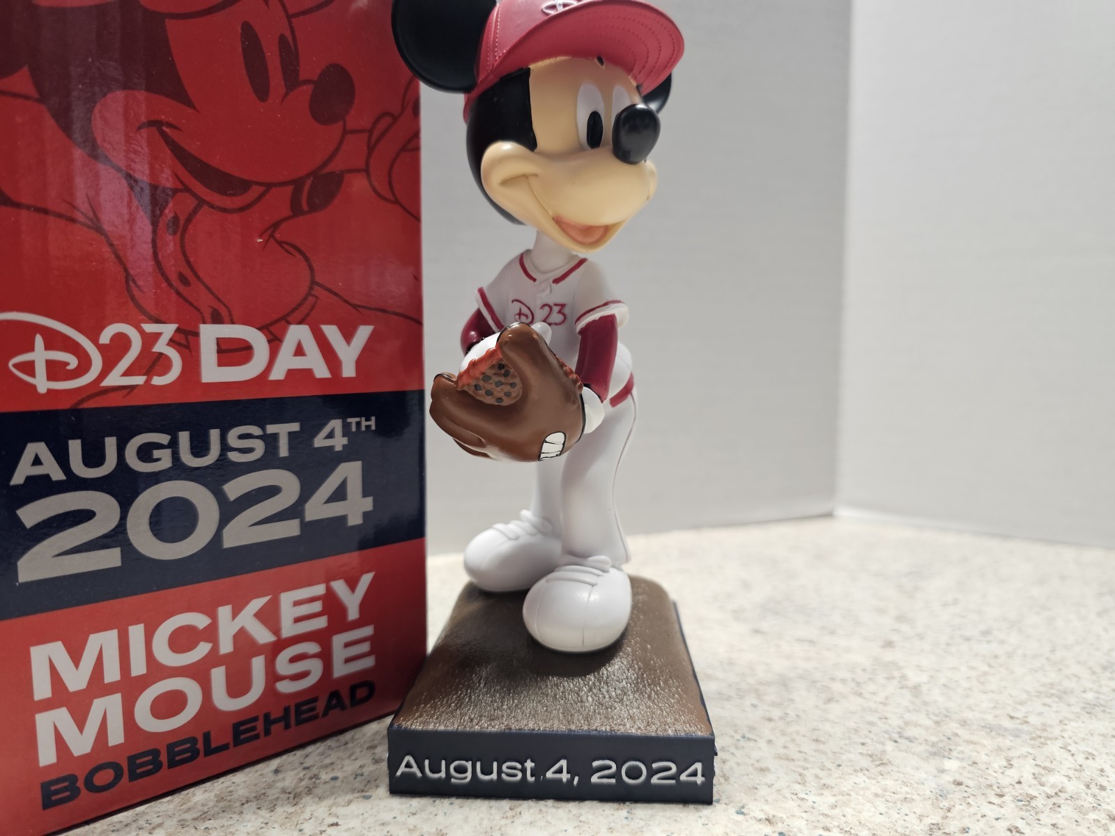 Mickey Mouse Los Angeles Angels MLB 2024 SGA Bobblehead NIB Disney D23