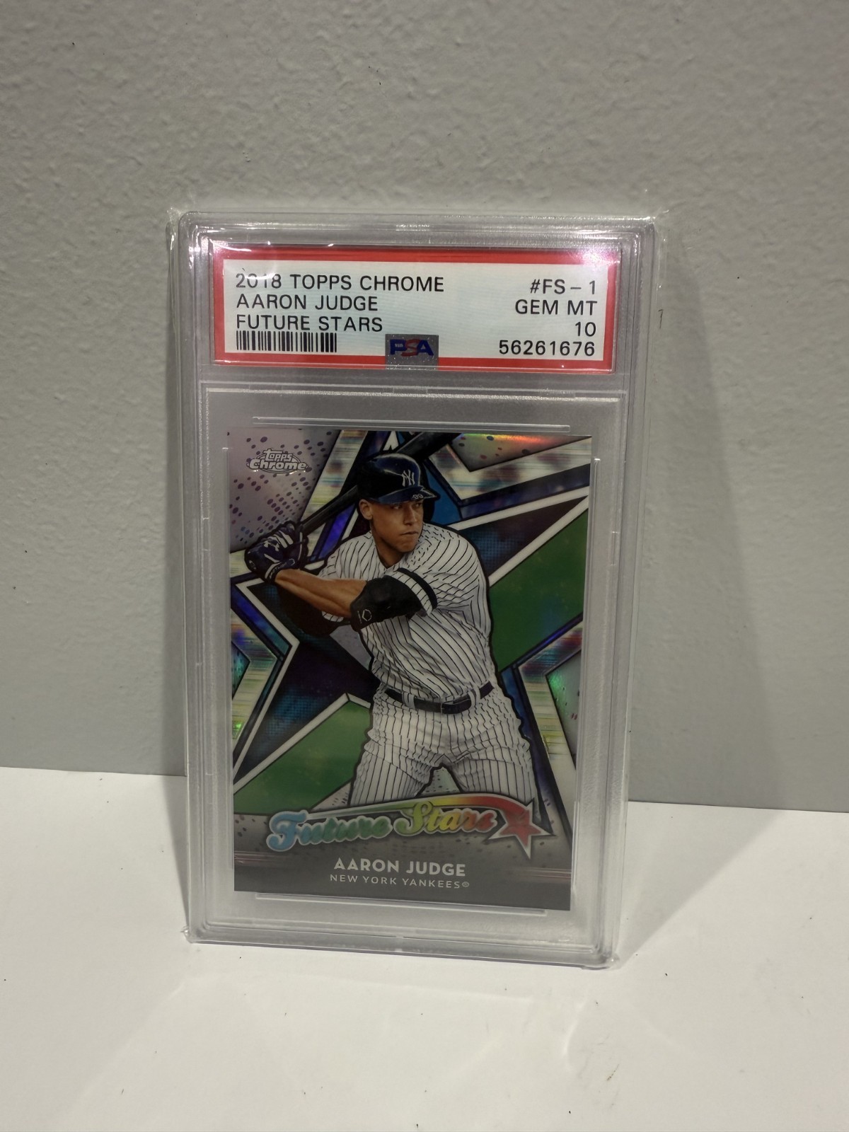 2018 Topps Chrome Future Stars Aaron Judge FS-1 Yankees PSA 10