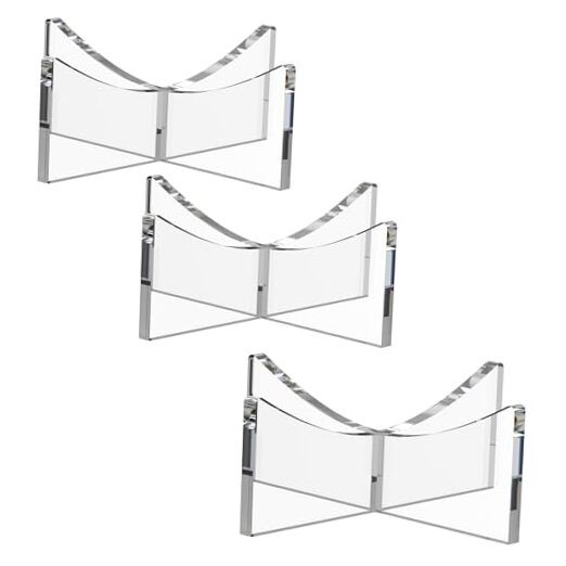Acrylic Ball Holder 3-Pack, Small Size for Baseball, Small – 1.97 x 1.1 inch