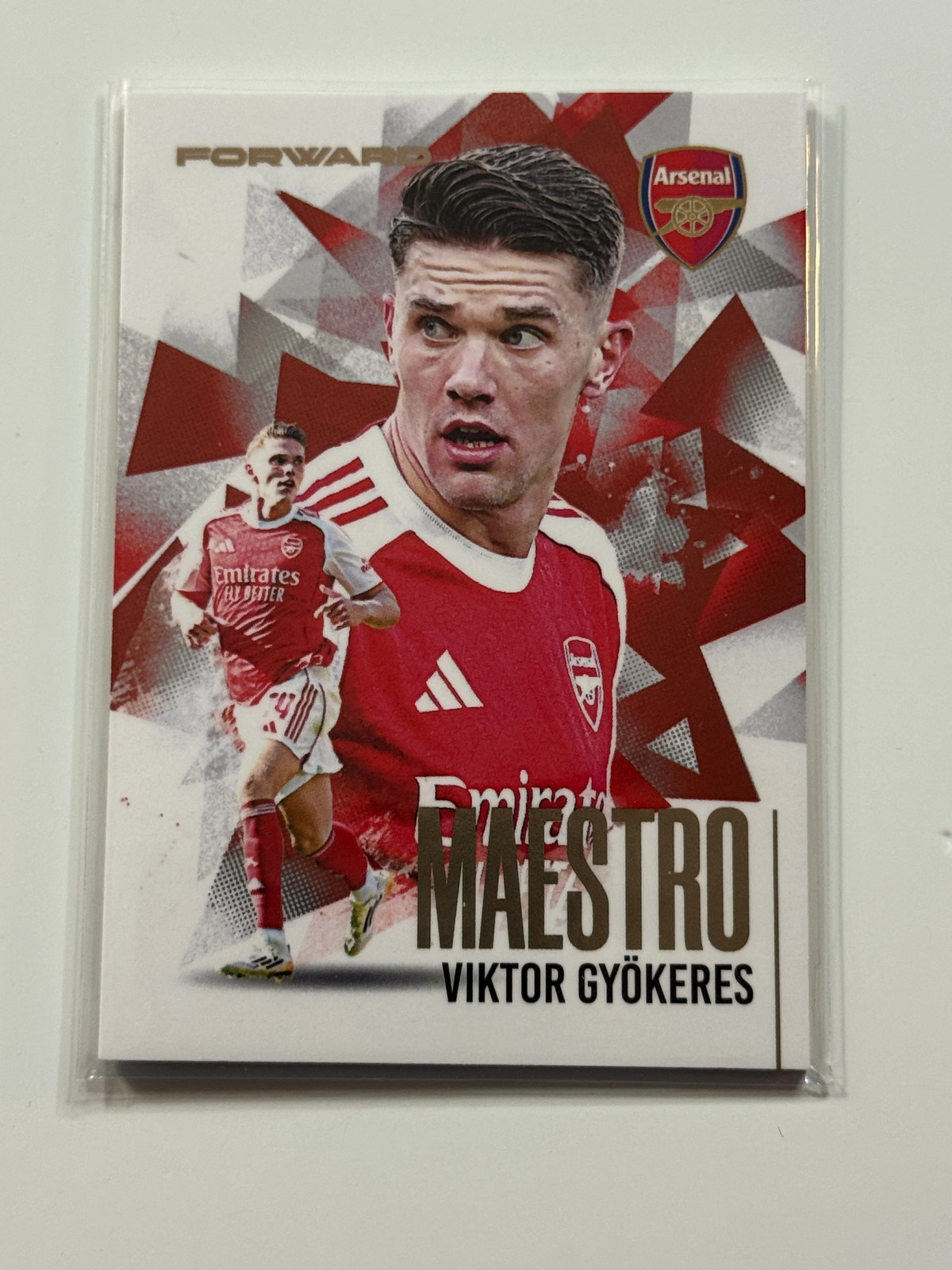 2025-26 Futera Club FX Arsenal Maestro Gold #22 Viktor Gyokeres 13/19