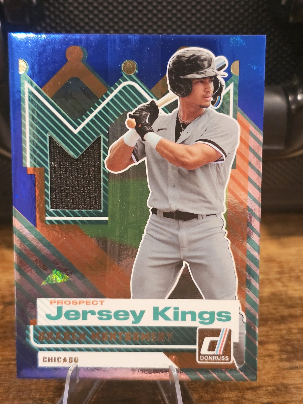 2025 Panini Donruss Prospect Jersey Kings Braden Montgomery #PJK-BM Blue Ice RC