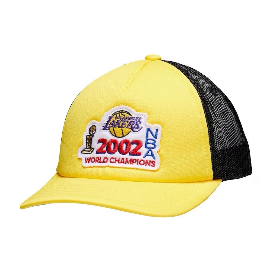 Mitchell & Ness Los Angeles Lakers 2002 NBA Champions Trucker Hat Cap