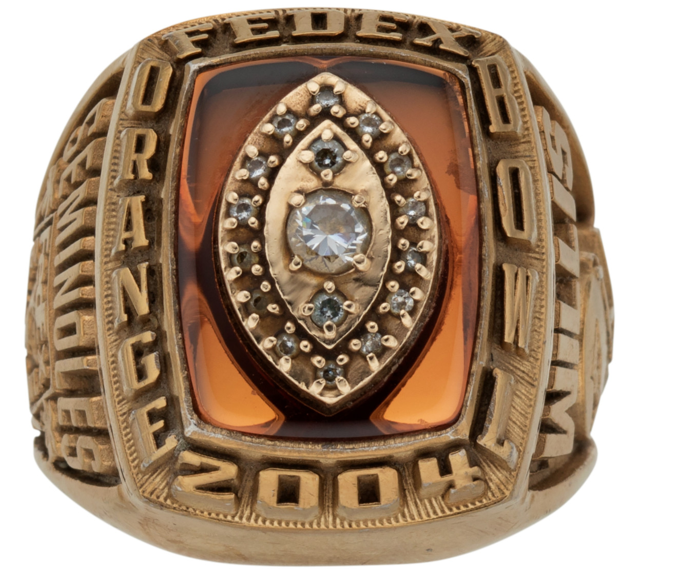 2004 Florida State FSU Seminoles FedEx Orange Bowl Ring Ray Willis Dolphins OL