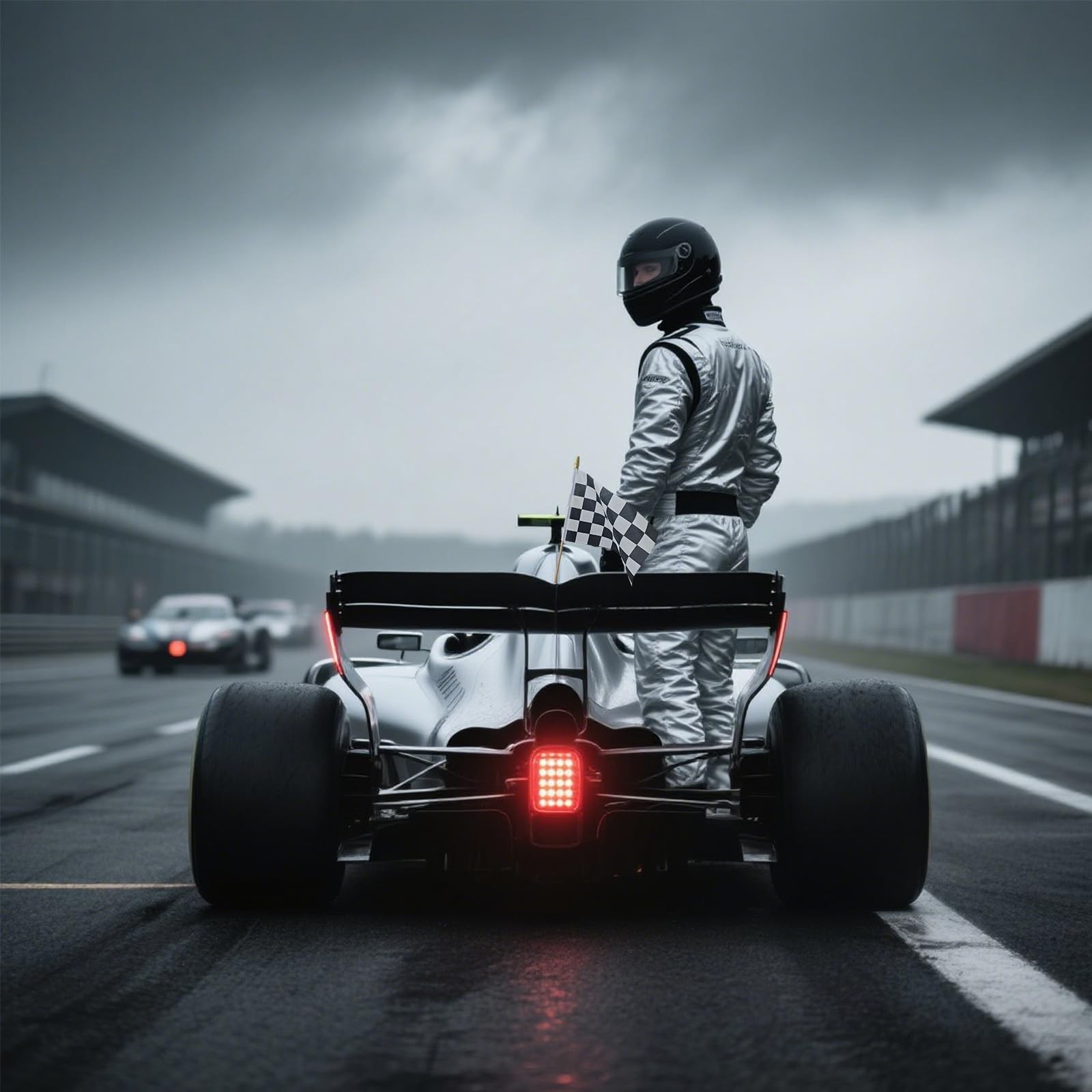 AhfuLife 30 Pcs Checkered Handheld Flag for Racing 5×8 Inch-30 Pcs,