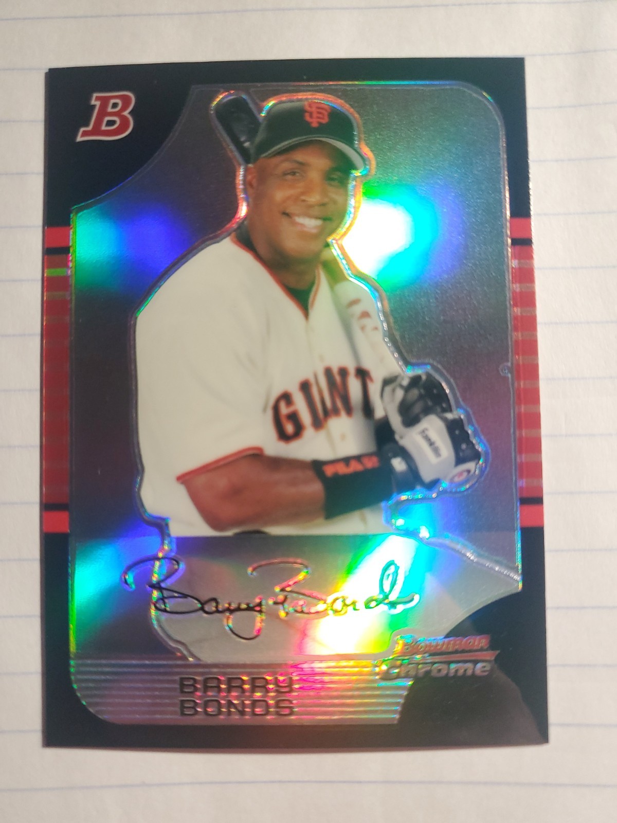 2005 Bowman Chrome Barry Bonds Refractor #100