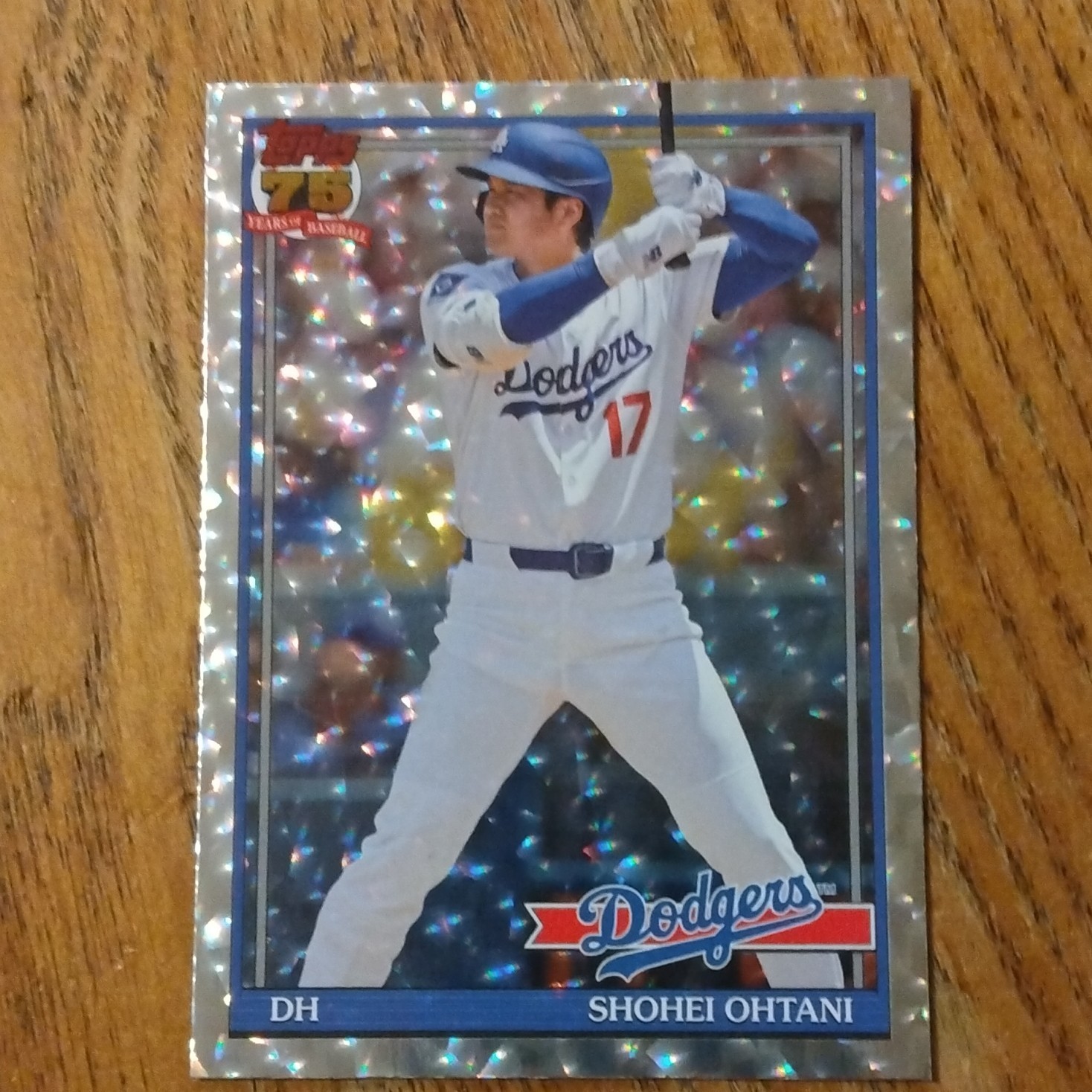 2026 Topps Series 2 #91b2-1 Shohei Ohtani Topps 75 Anniversary foil dodgers