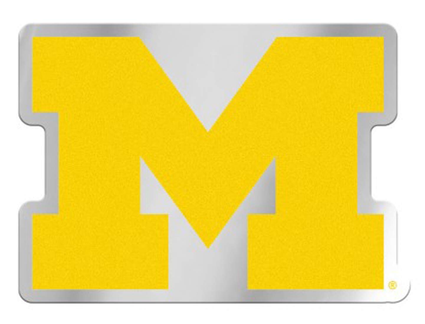 Michigan Wolverines Logo Auto Badge Decal Sticker NEW Truck Car 3×4 Inches
