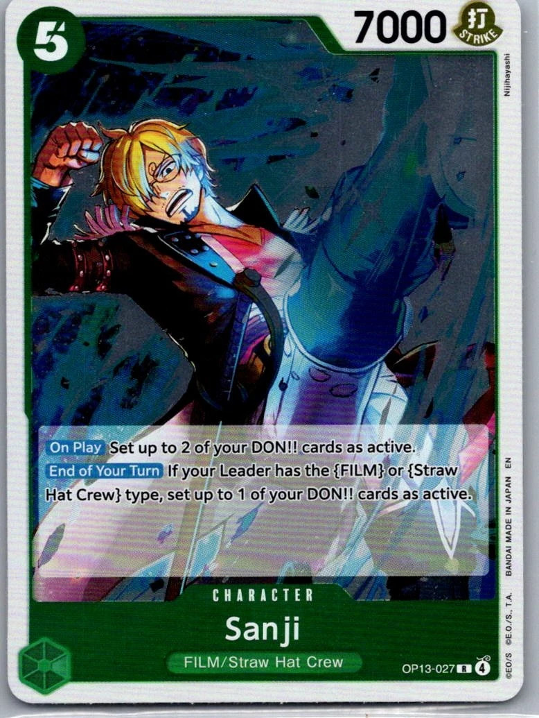 Carrying On His Will #OP13-027 Sanji