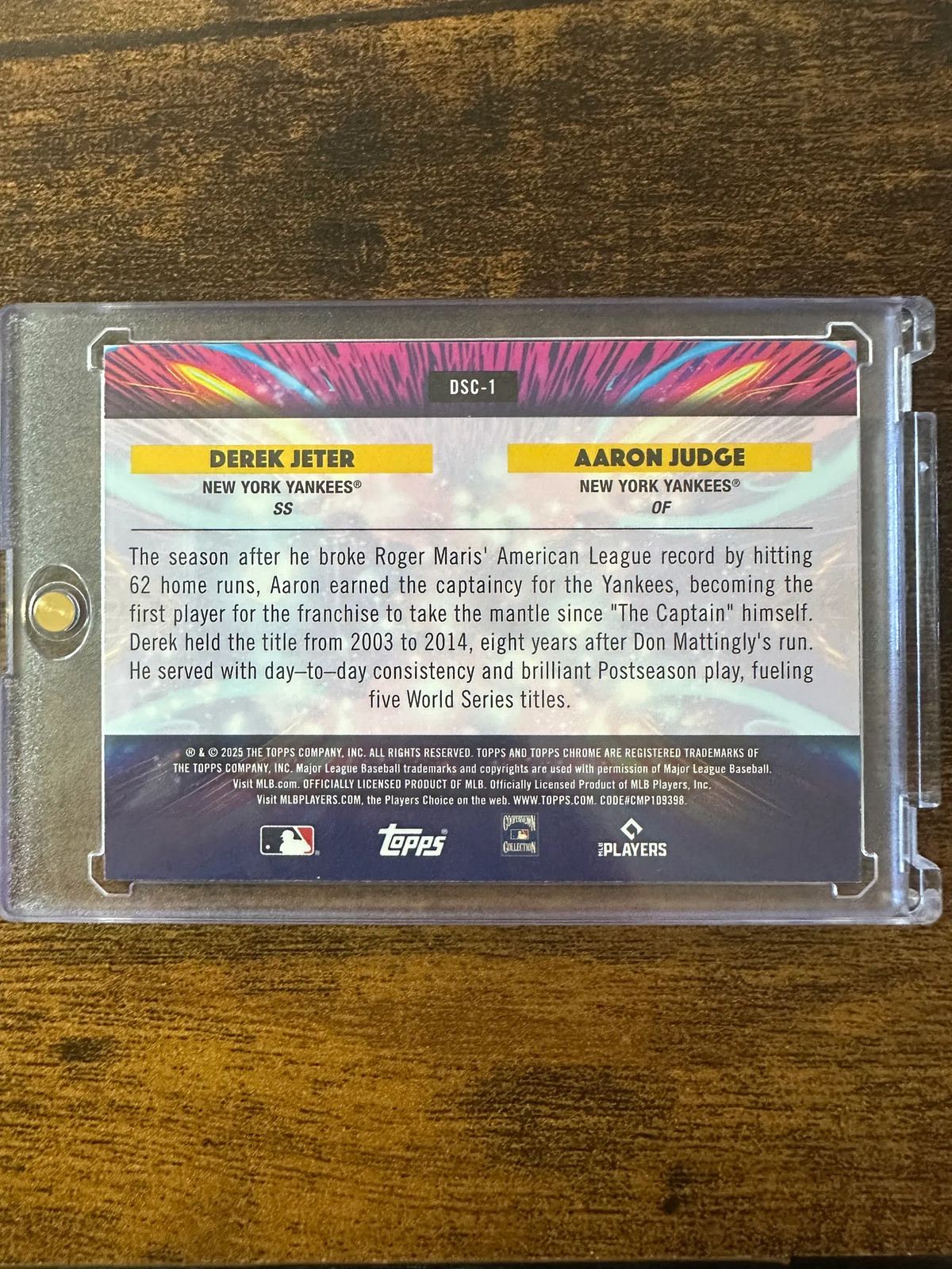 Derek Jeter Aaron Judge 2025 Topps Chrome Star Clusters Refractor #DSC-1