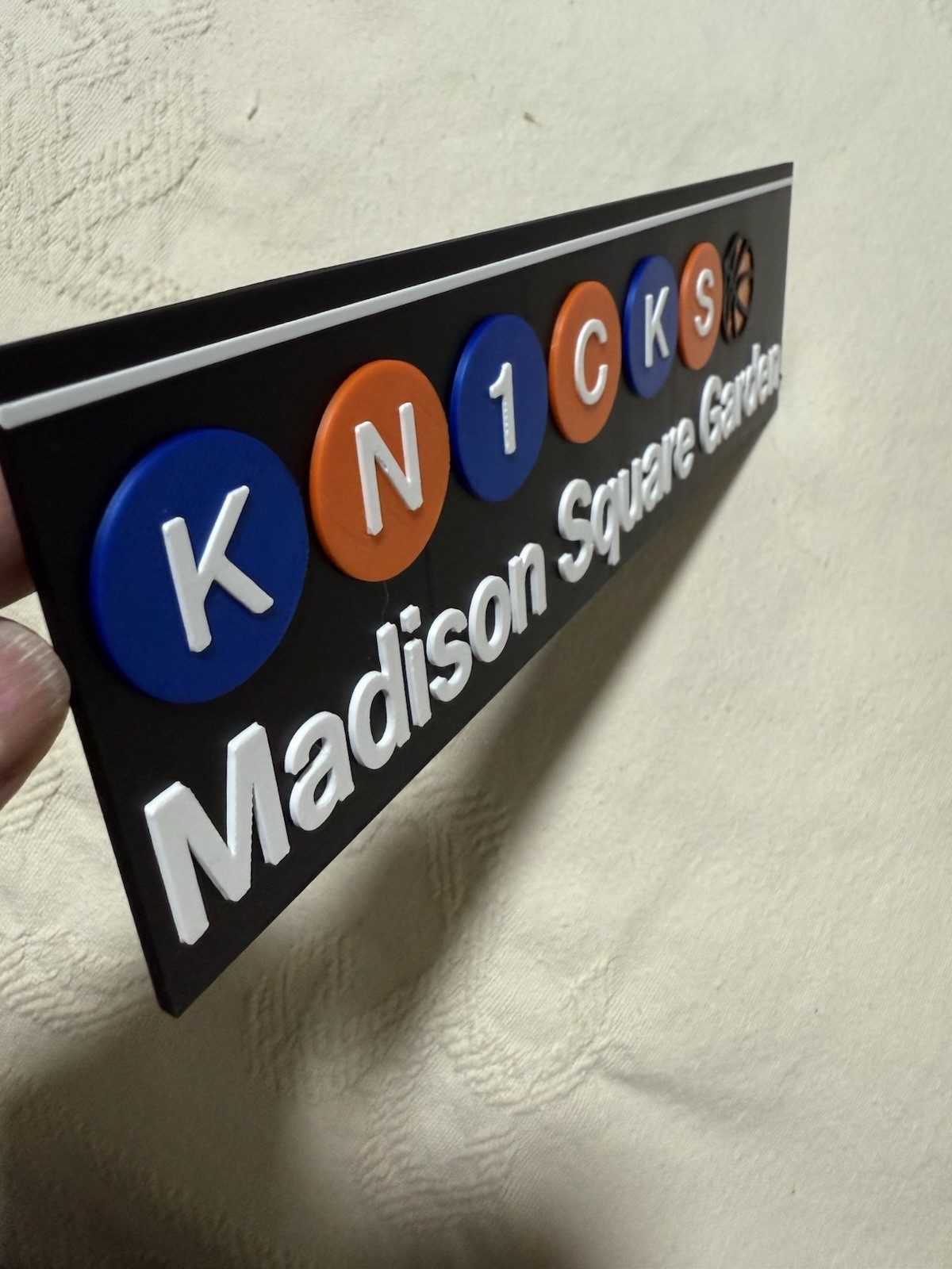 Madison Square Garden Station Sign New York Knicks Basketball Fan Gift
