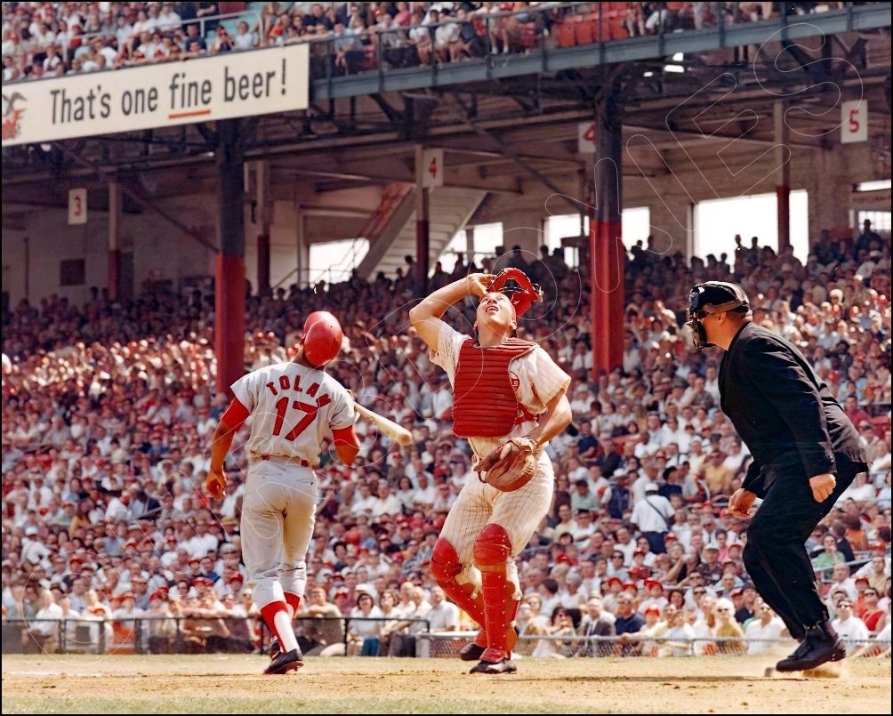 Johnny Bench Photo 8X10 – 1969 Crosley Field Cincinnati Reds FREE SHIPPING