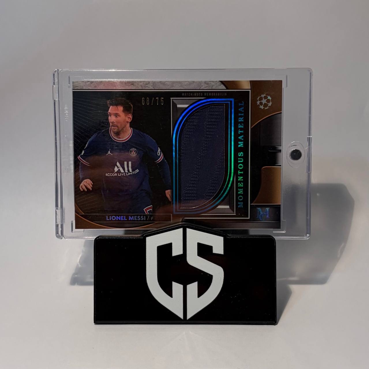 2022-23 Topps Museum Collection Lionel Messi Match worn Jumbo Patch /75