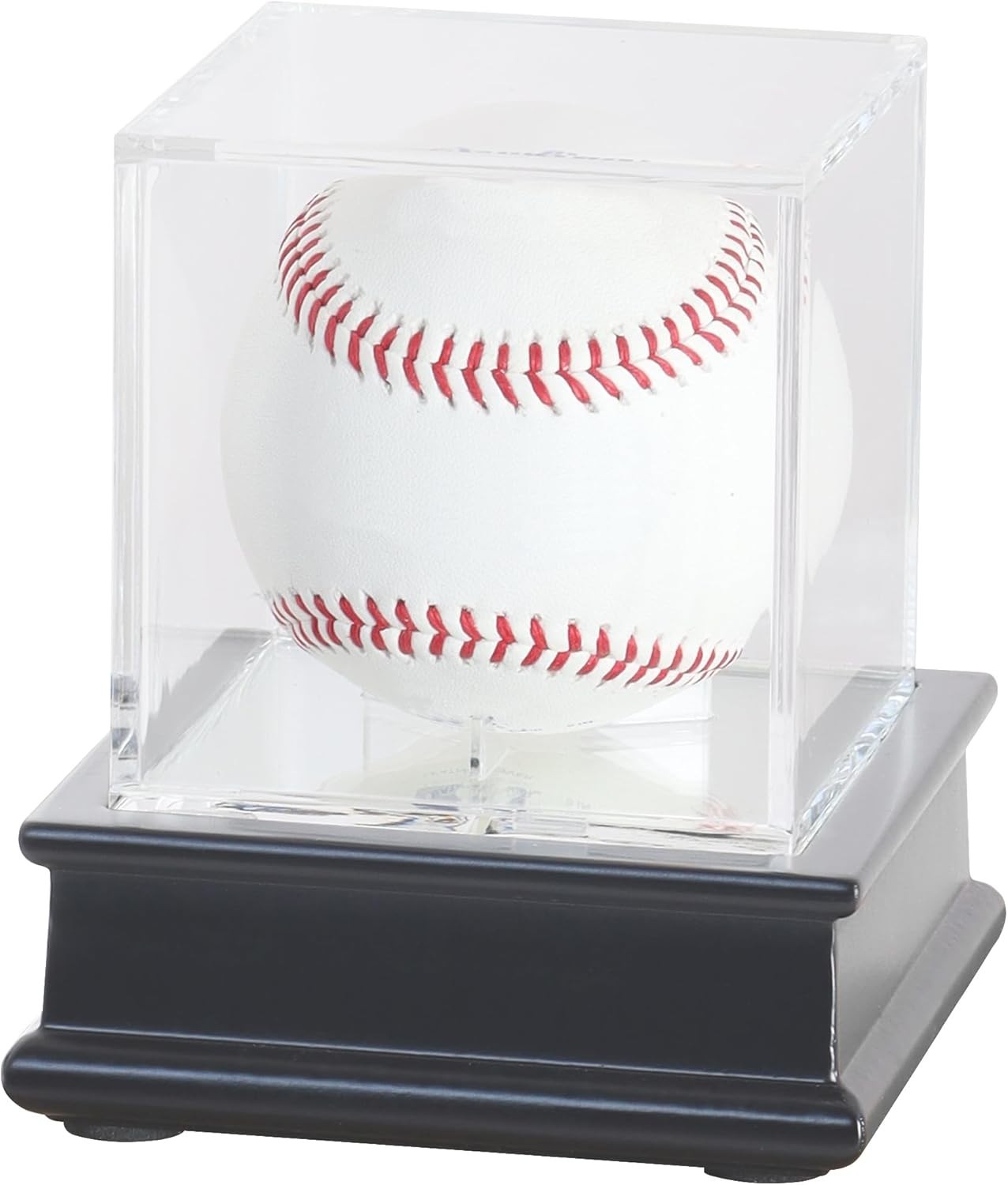 Wooden Baseball Display Case High Protection UV Acrylic Signed Ball Stand