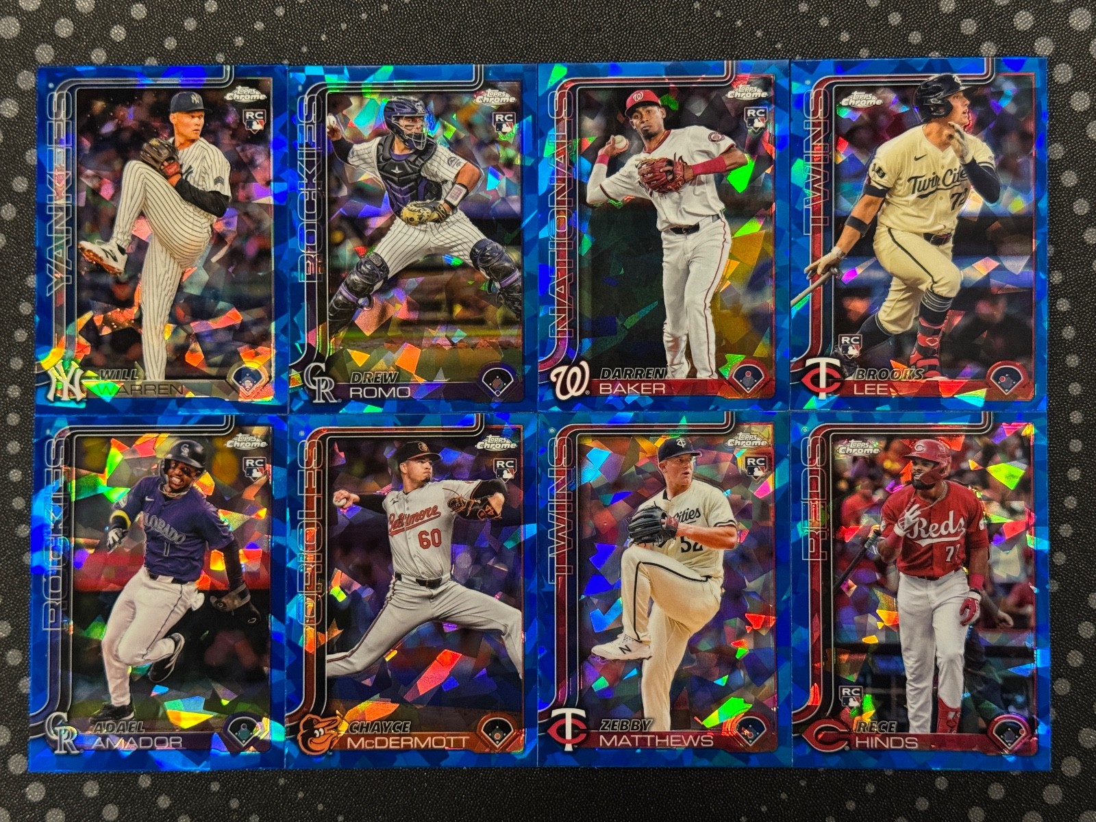 2025 Topps Chrome Sapphire Baseball #1-#300 Base/RC You Pick Complete Your Set!!