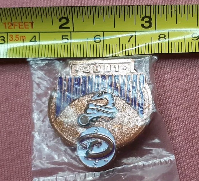 2001 Arizona Diamondbacks Diamondbackers MLB baseball copper tone pin NEW
