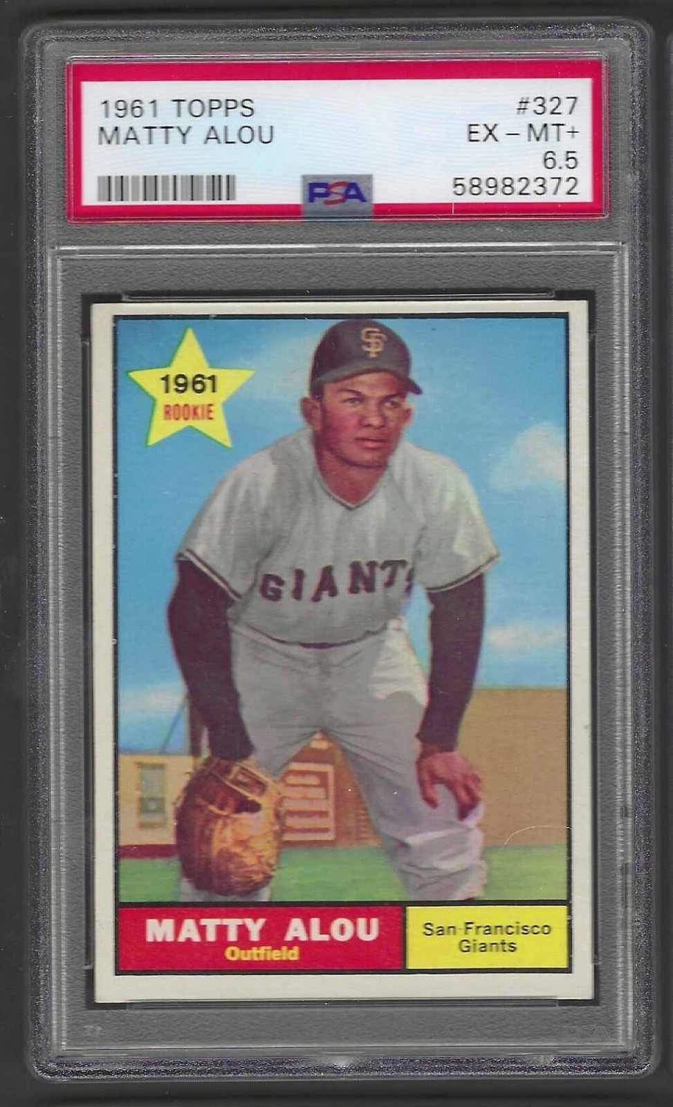1961 Topps Baseball 327 Matty Alou San Francisco Giants PSA 6