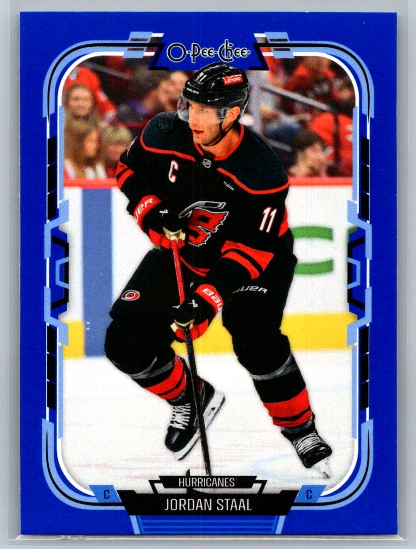 2025-26 O-Pee-Chee #251 Jordan Staal Blue Border Carolina Hurricanes