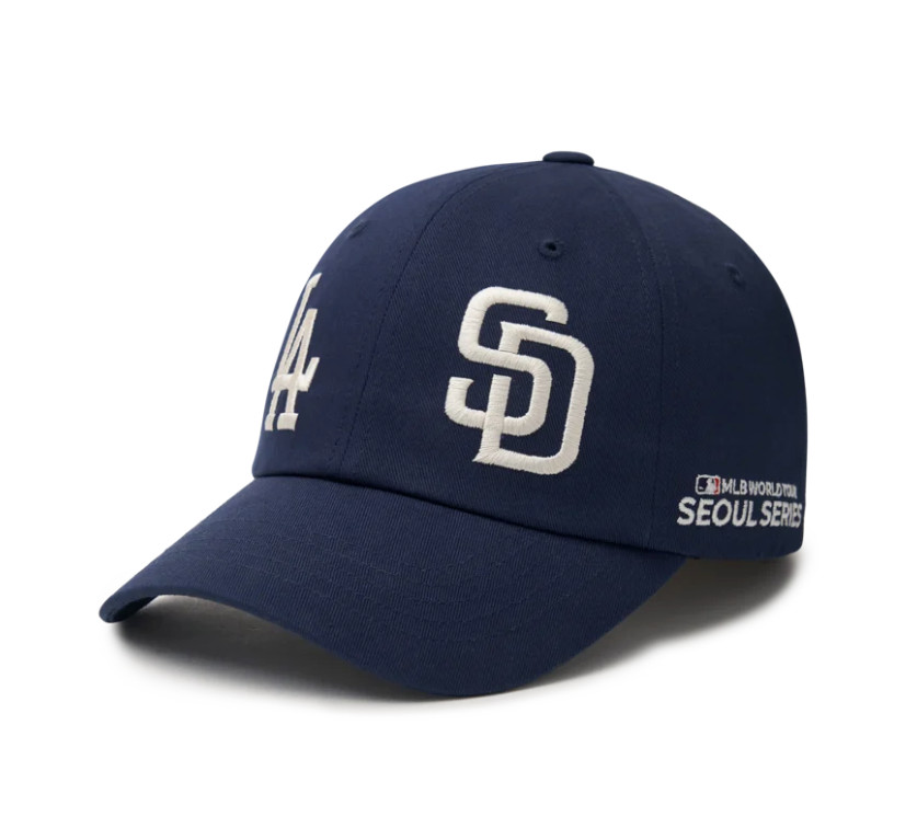 MLB KOREA World Tour Seoul Series Basic Dual Logo Ball Cap, LA Dodgers/SD Padres
