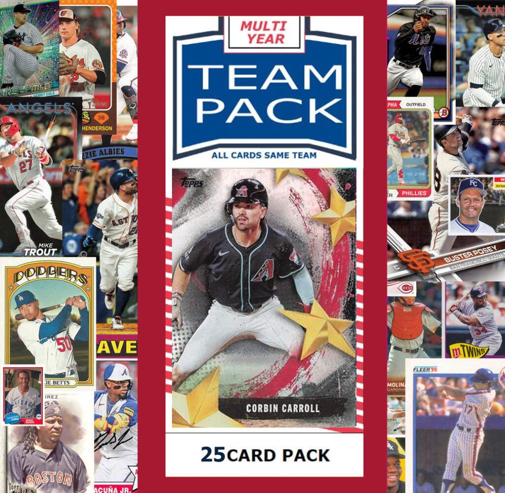 Topps Arizona Diamondbacks Team Sets 2019 2018 2017 2008 + Multiyear Pack 2025 C