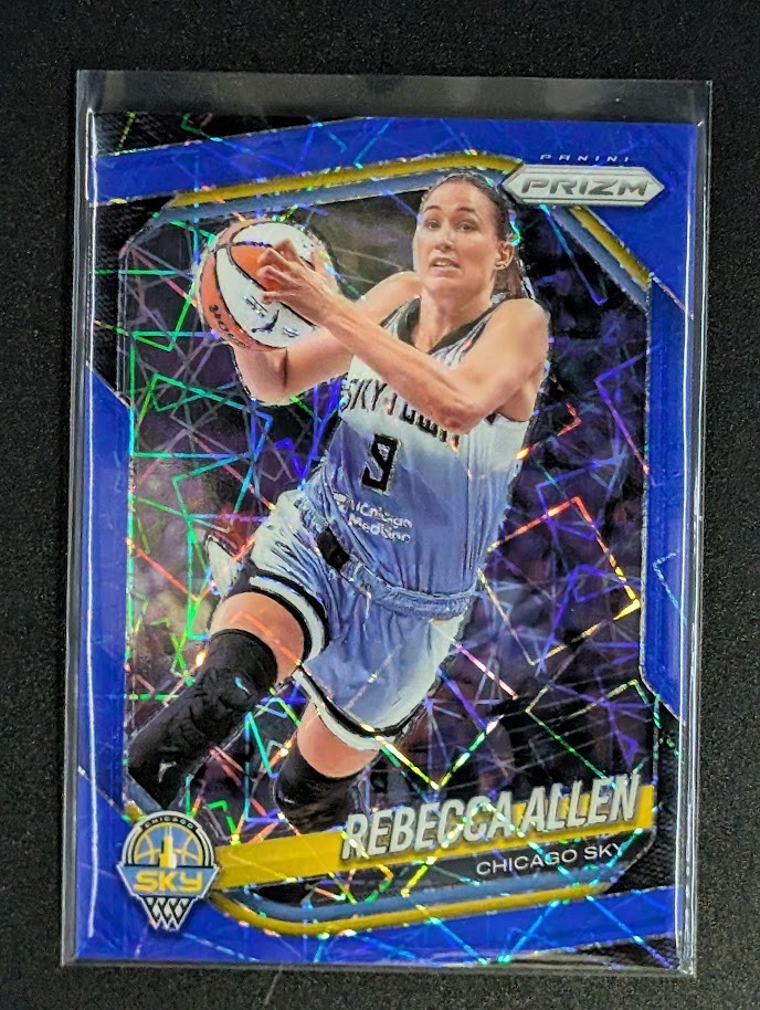 2025 Panini Prizm WNBA Blue Velocity Prizm Rebecca Allen #67 Chicago Sky