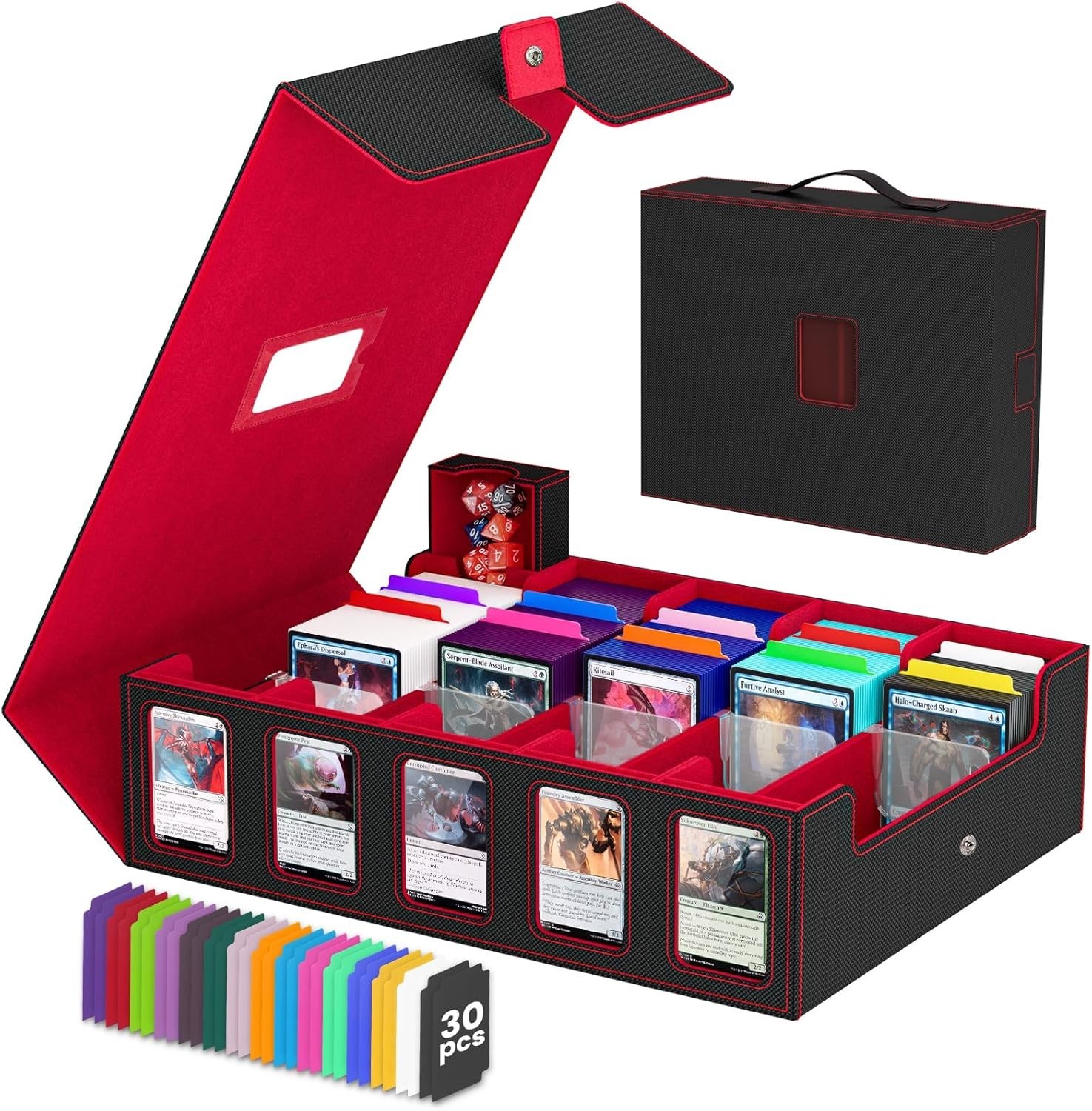 Large Capacity Card Storage Box for Trading Games/-