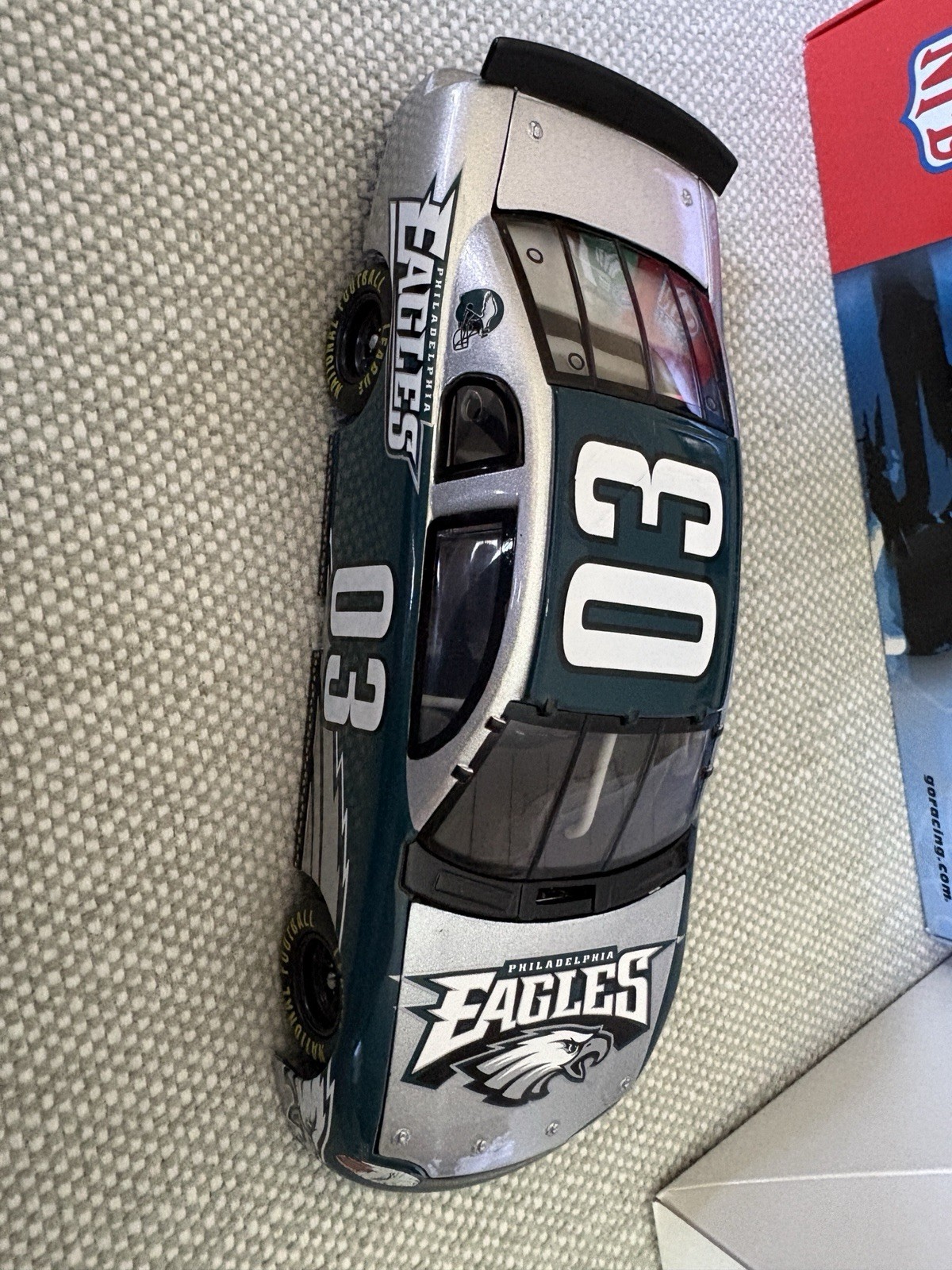 2003 Philadelphia Eagles 1/24 Action /929 Diecast Car Inaugural Year NFL Racing
