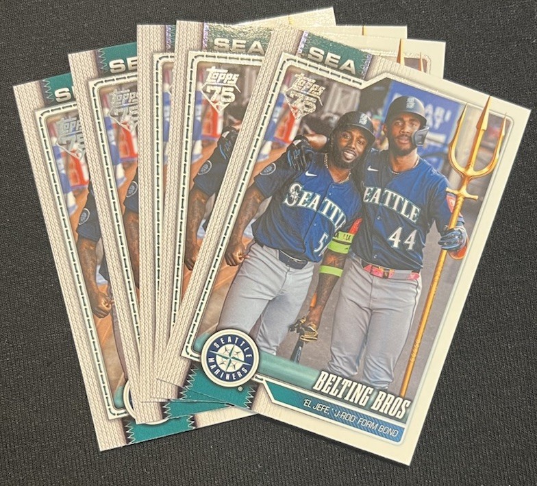 Lot of 5 – 2026 Topps Series 2 -#369 (Belting Bros) Rodriguez/Arozarena -NM/Mint