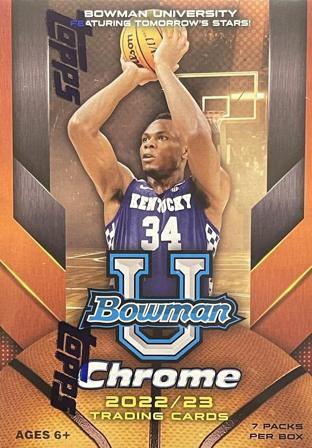 2022 2023 Topps Bowman University Chrome Basketball Series Unopened Factory Seal