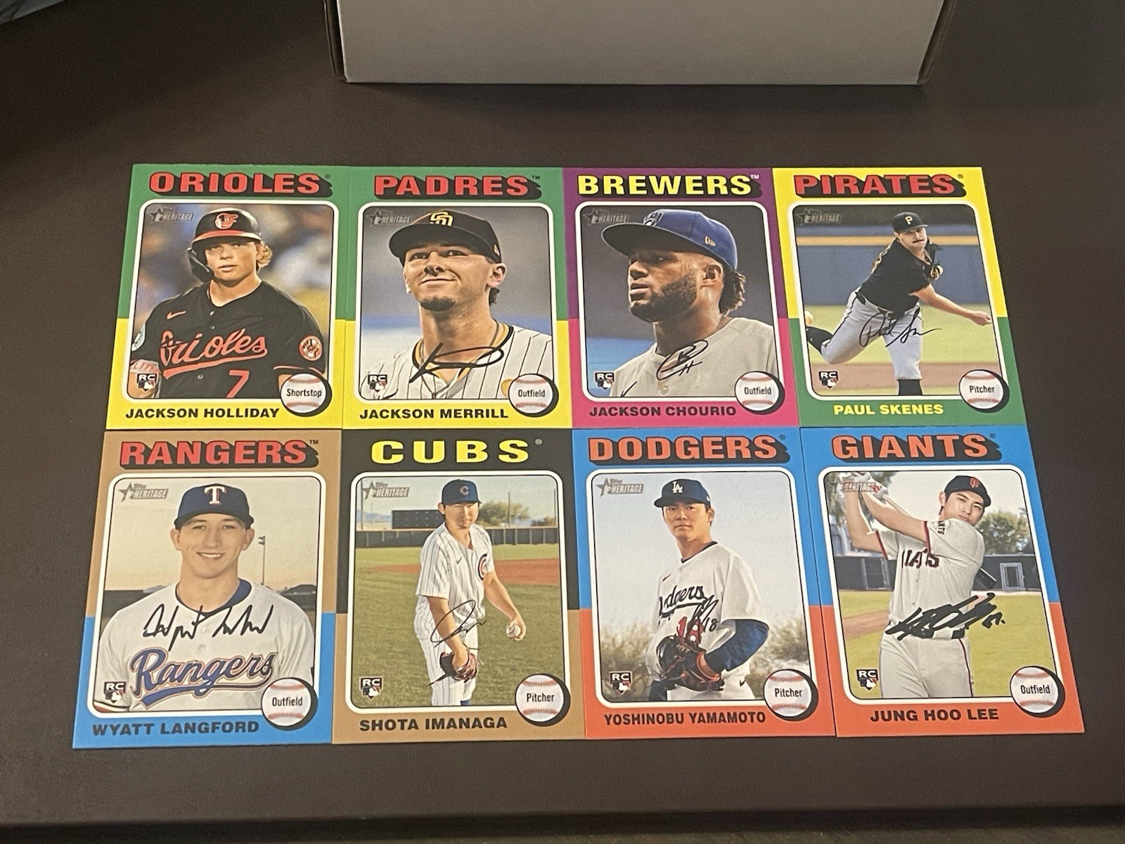 2024 Topps Heritage High Number Complete Base Set #501-700 / Paul Skenes RC