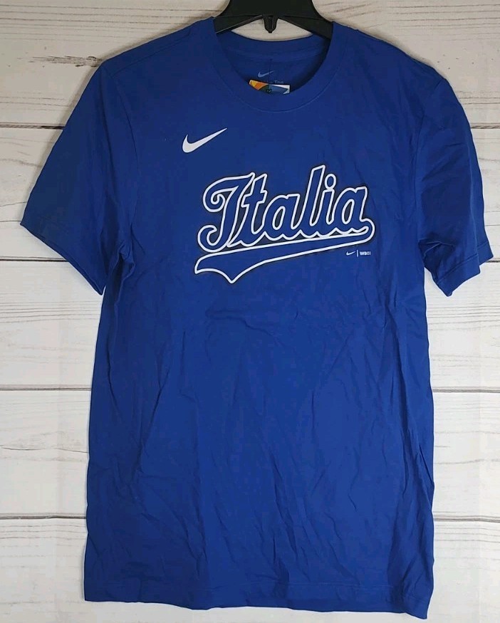 NWT Vinnie Pasquantino #9 Italy Baseball Team 2026 WBC T-shirt Men’s Size Small