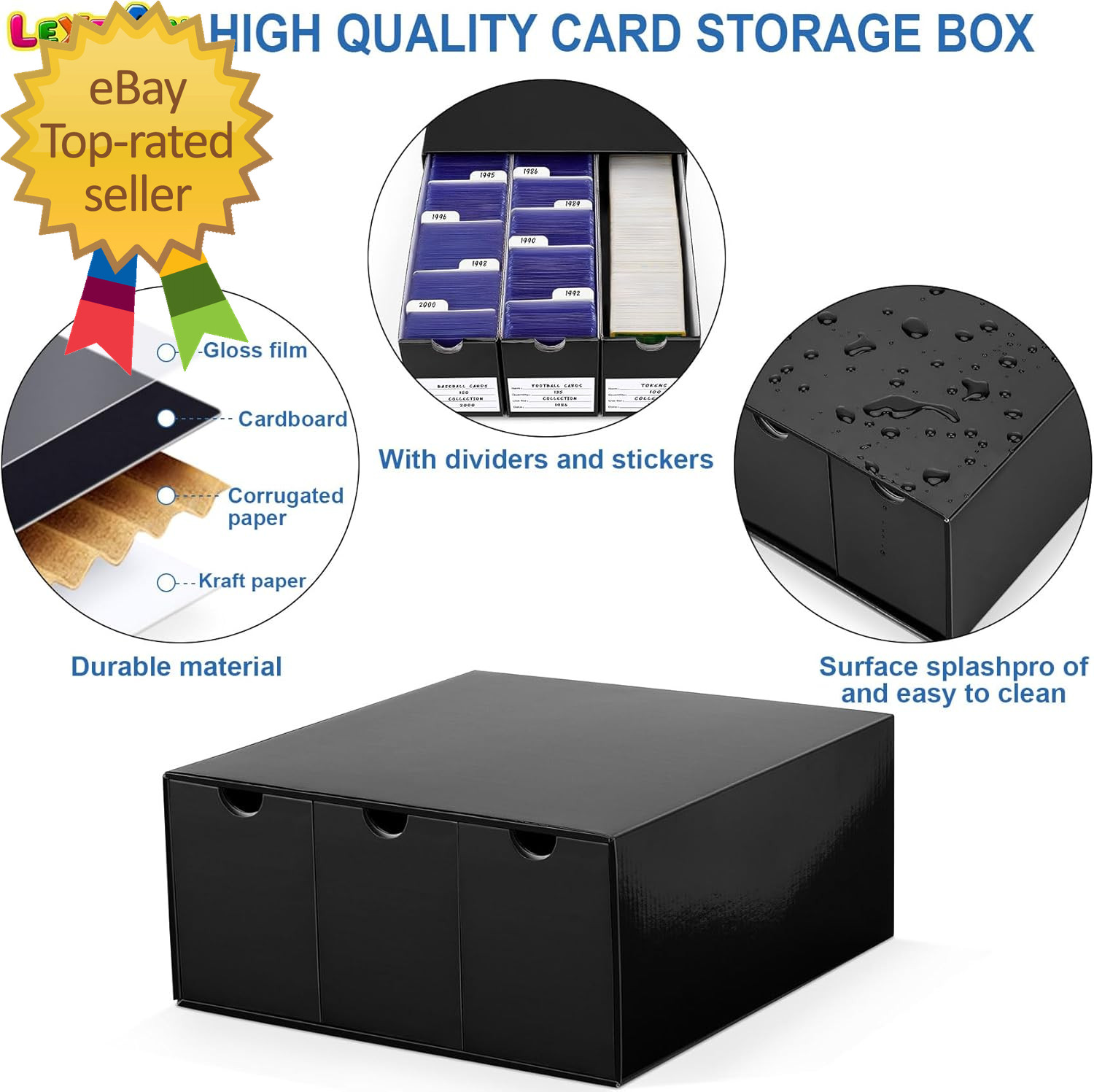 Trading Storage Box 12 Drawers Cardboard Organizer with Dividers for Loaders