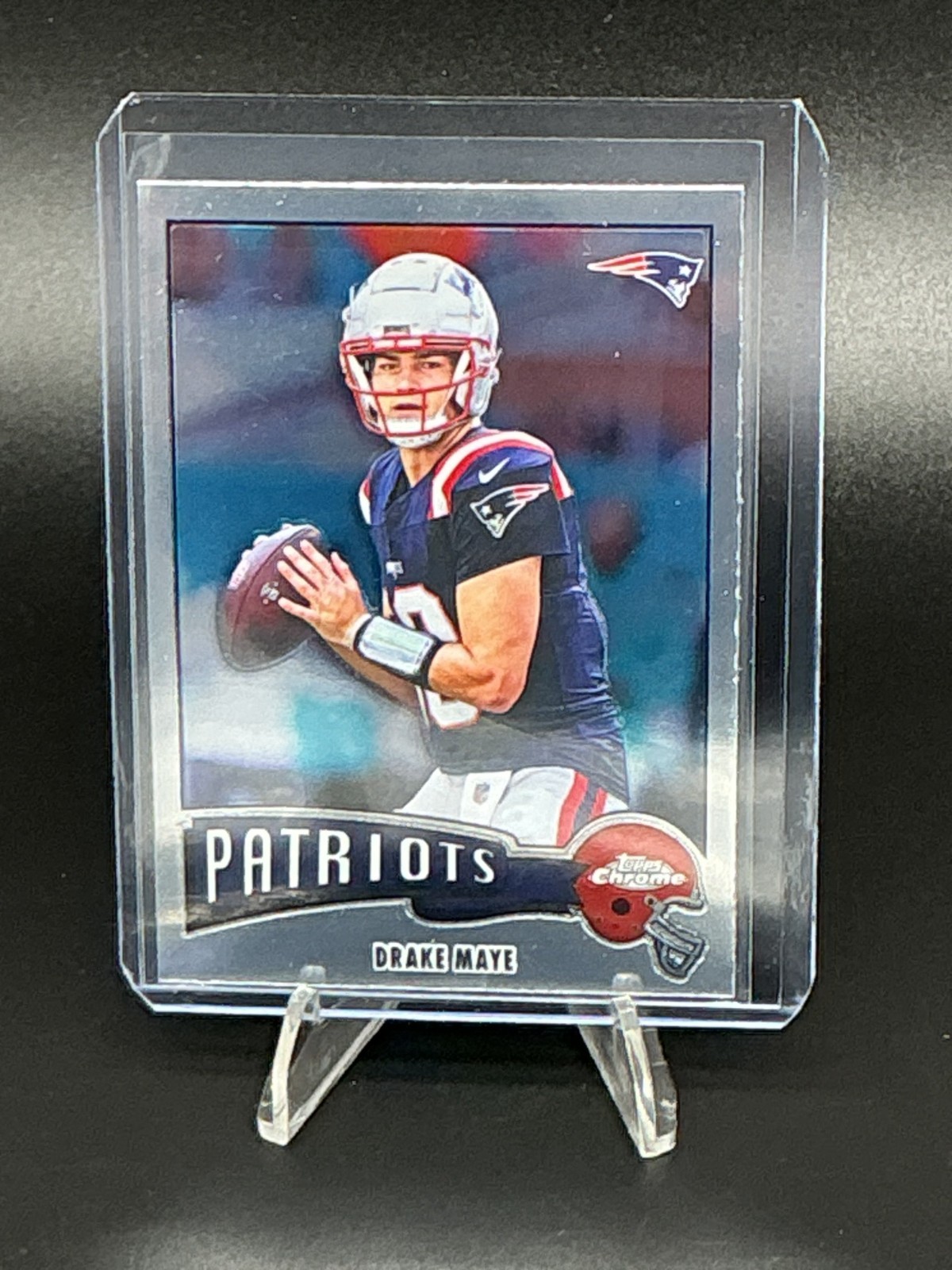 2025 Topps Chrome – 1975 Topps Drake Maye #1975-23 Patriots