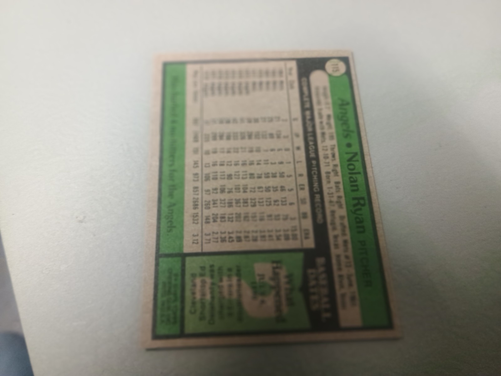 1979 Topps Set-Break #115 Nolan Ryan NR-MINT 60 day money back