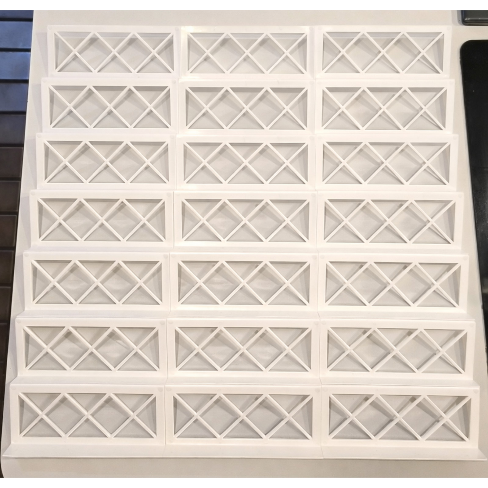 Display Case Card Riser Stands – Perfect for 24×36 Cases- 33 Risers! Holds slabs