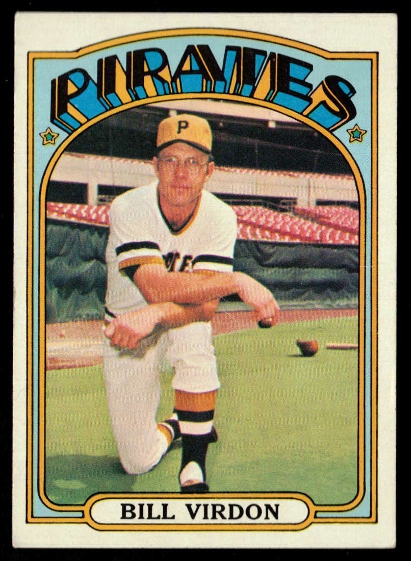 1972 Topps Baseball Bill Virdon Card #661 – Pittsburgh Pirates – High Number