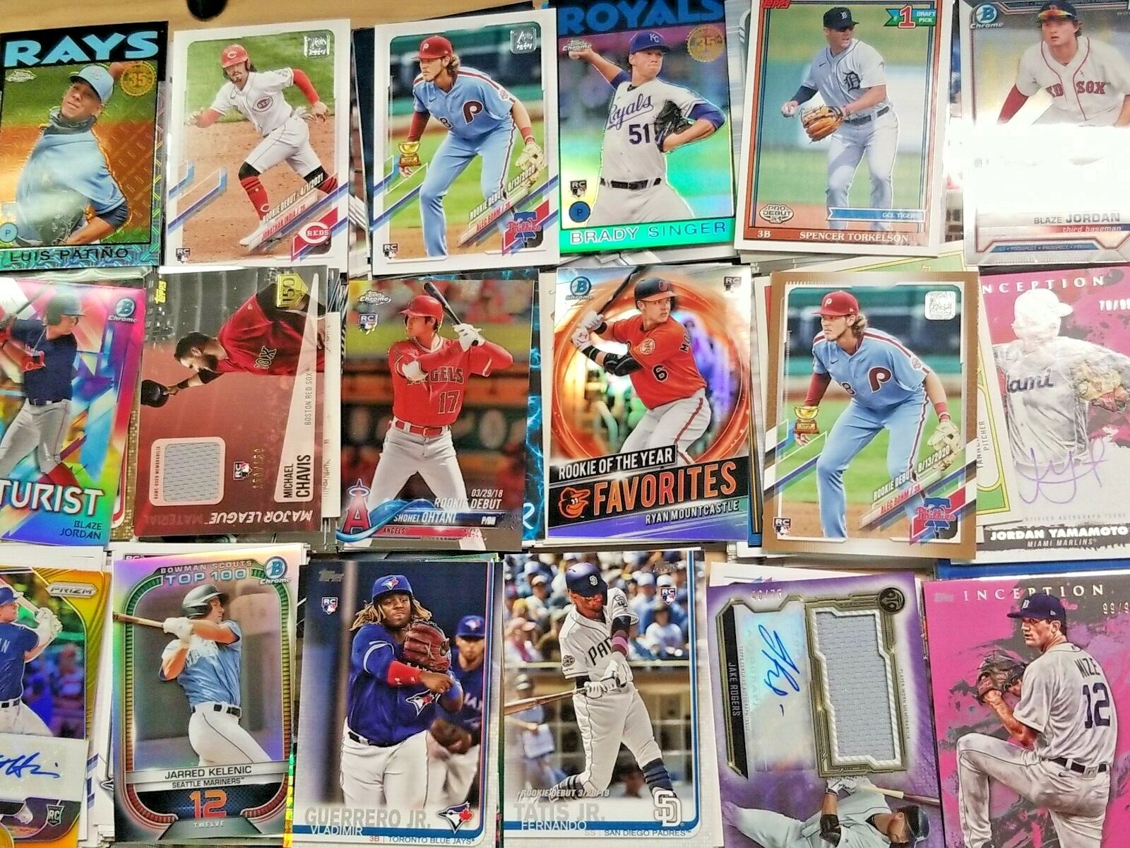 MLB Baseball ROOKIES RC ONLY! Collection Lot Auto Inserts 1st Bowman SP Numbered