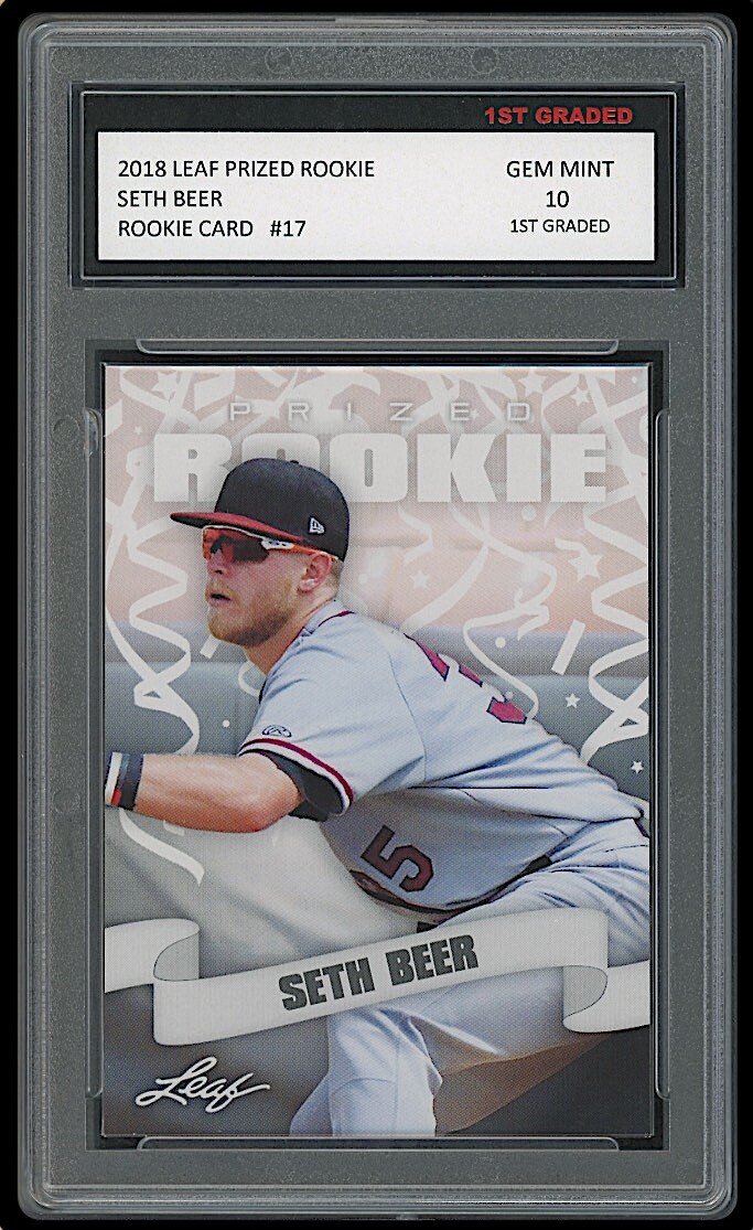 SETH BEER 2018 LEAF PRIZED 1ST GRADED 10 ROOKIE CARD RC #17 MLB DIAMONDBACKS