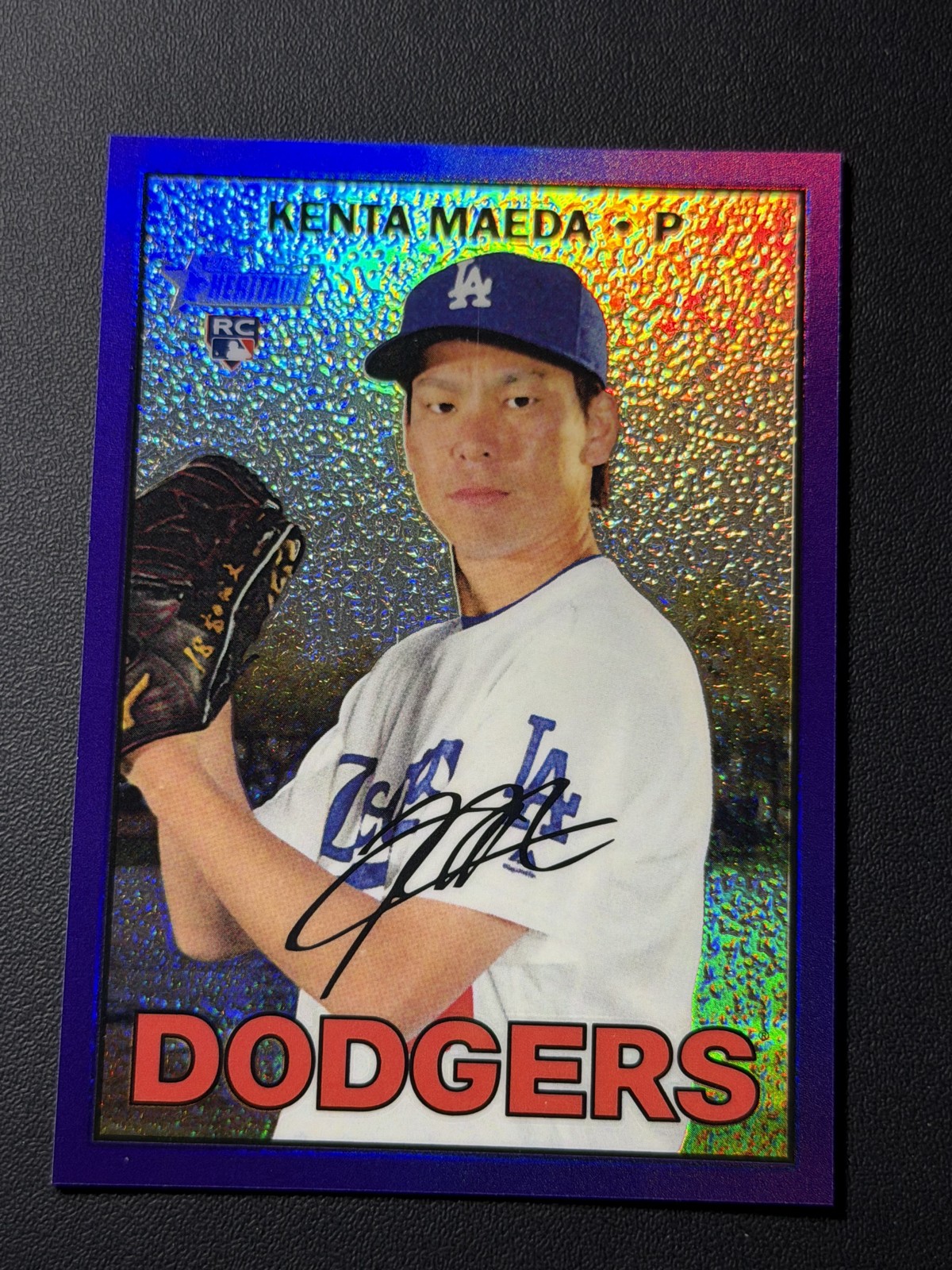 2016 Topps Heritage High Number Kenta Maeda #THC-701 Chrome Purple Refractor RC