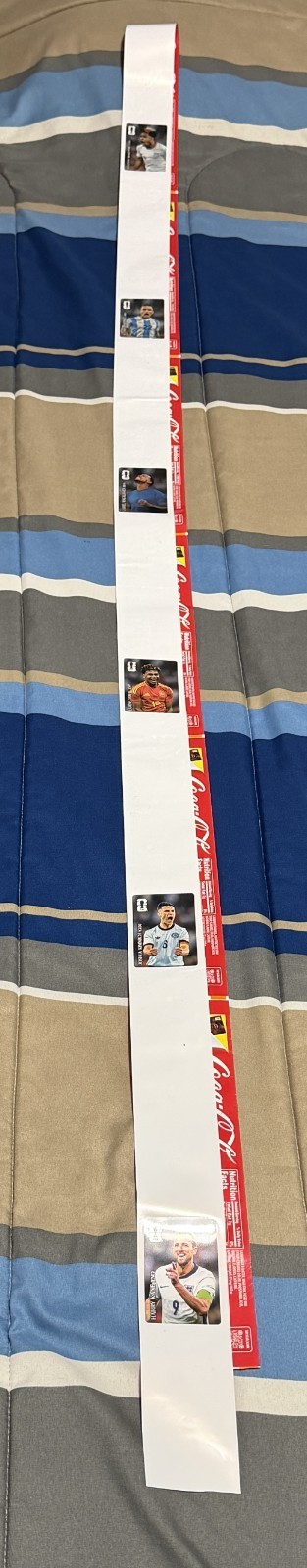 COMPLETE UNCUT ROLL: 2026 World Cup Coca Cola – Panini Soccer Stickers-set of 12