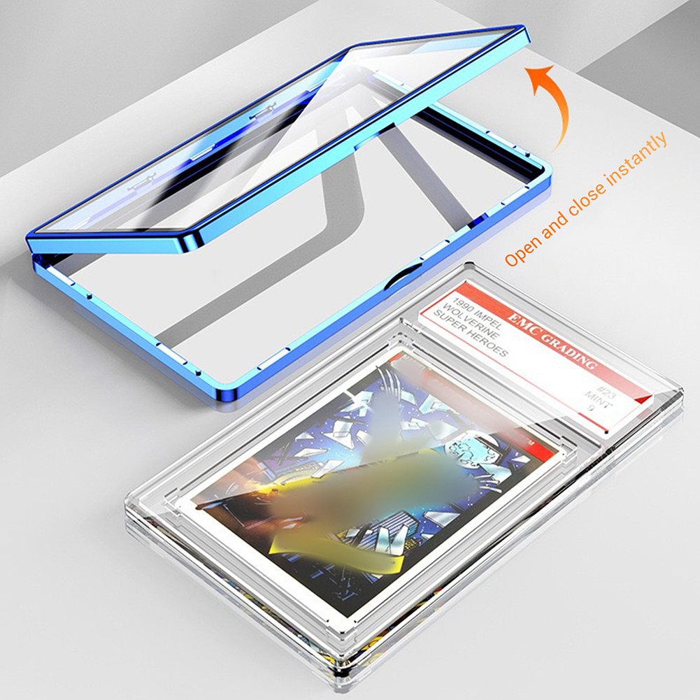 1-10PCS Magnetic Slab Case Protector For BGS Graded Cards Stackable Metal Bumper