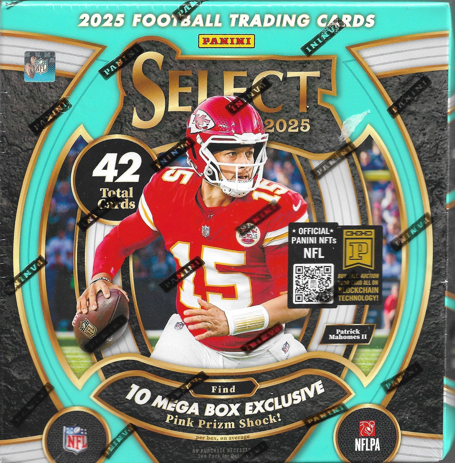2025 Panini Select Football Sealed Mega Box 42 total cards