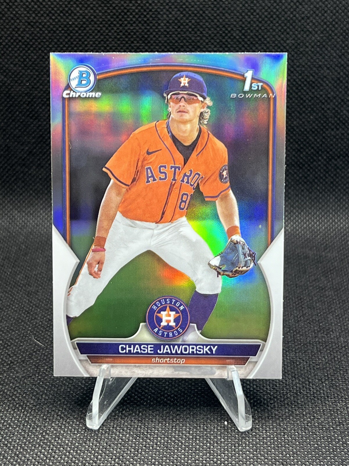 2023 Bowman Draft Chrome Chase Jaworsky REFRACTOR 1st RC #BDC-45 Astros