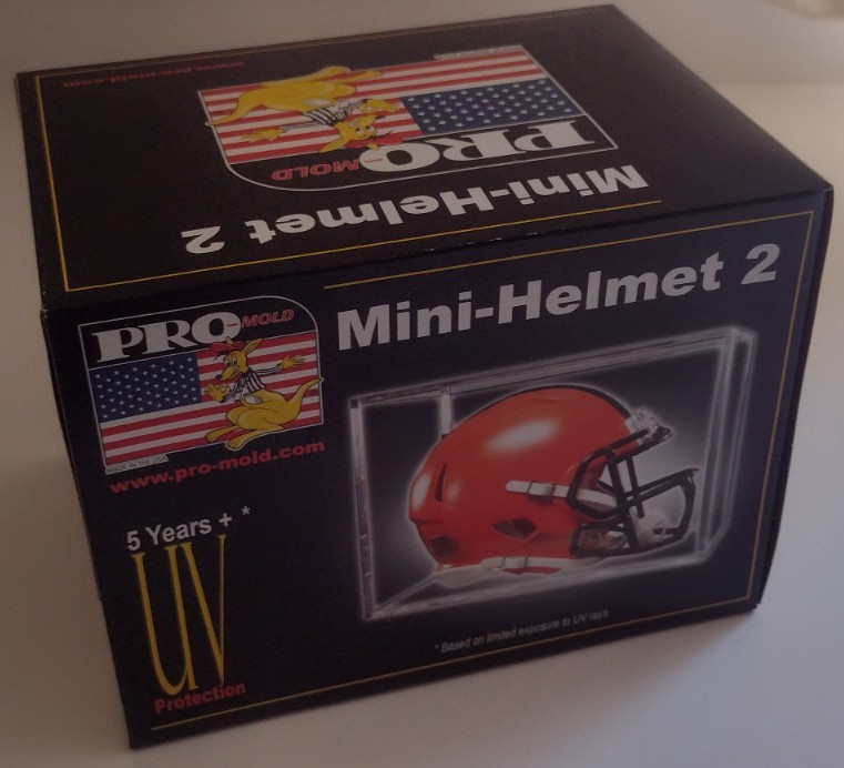 ProMold Mini Helmet 2 pc Clear Display Case 8×5.5×5.5 Stackable 5 Year UV NEW