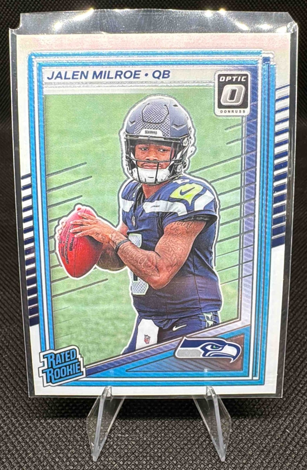 2025 Donruss Optic JALEN MILROE Rated Rookie Base #253 Seahawks QB RC