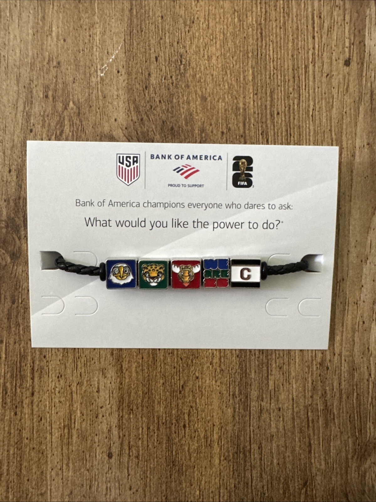 FIFA World Cup 2026 Bank Of America Event Exclusive USA Charm Bracelet New