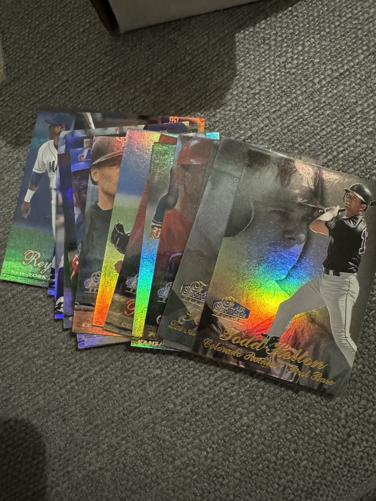1998 Flair Showcase Baseball Row 1,2,3 Lot Of 71 & Topps Gold Label 18 Cards