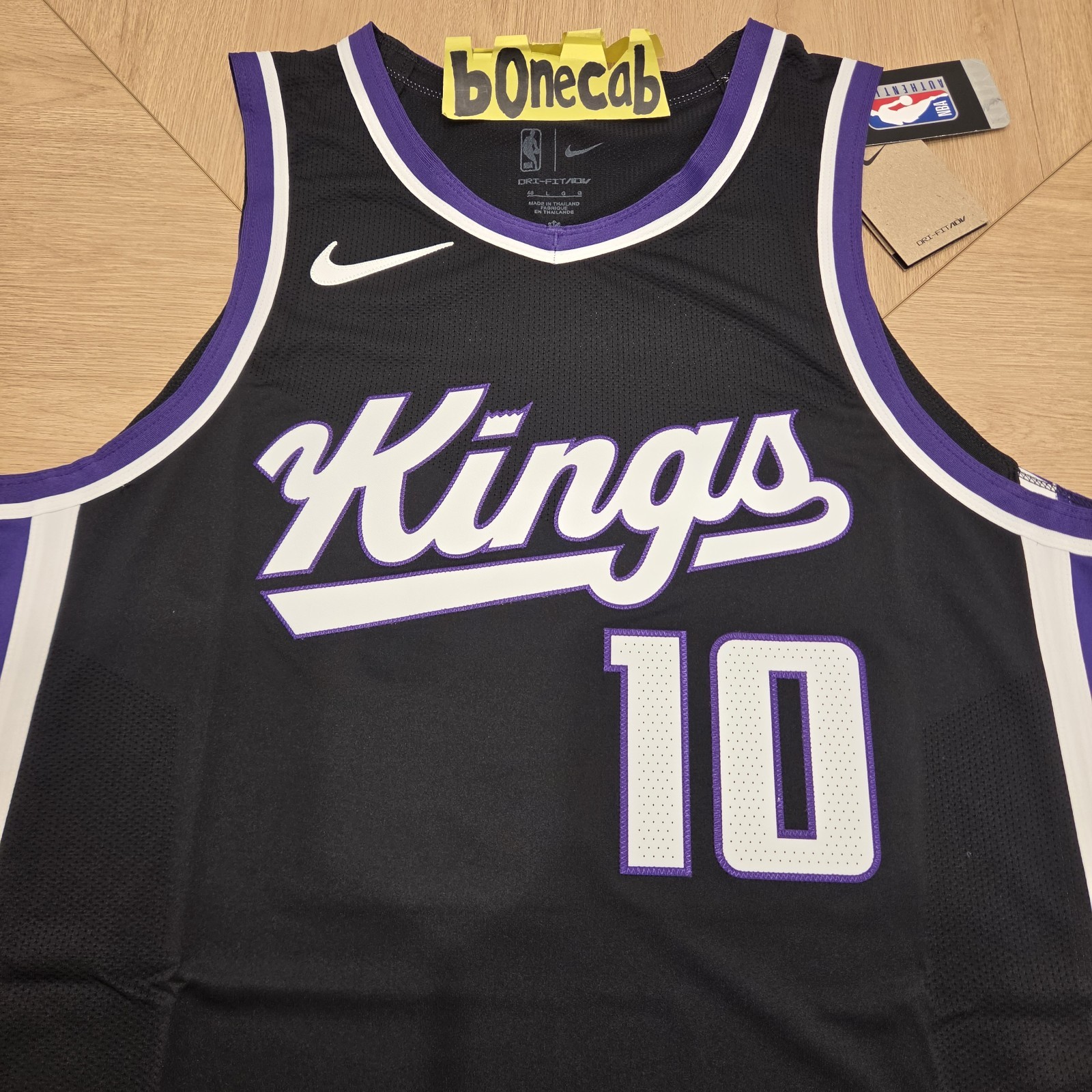 NBA Authentic Jersey Nike 48 Domantas Sabonis Sacramento Kings Icon Edition #10